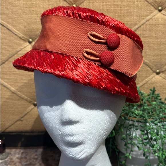 Vintage Red Fisk Hat - Picture 5 of 9